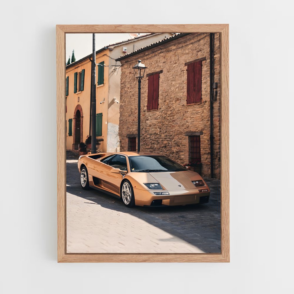 Poster Sur la Route du Diable – affiche Lamborghini (vue 4)